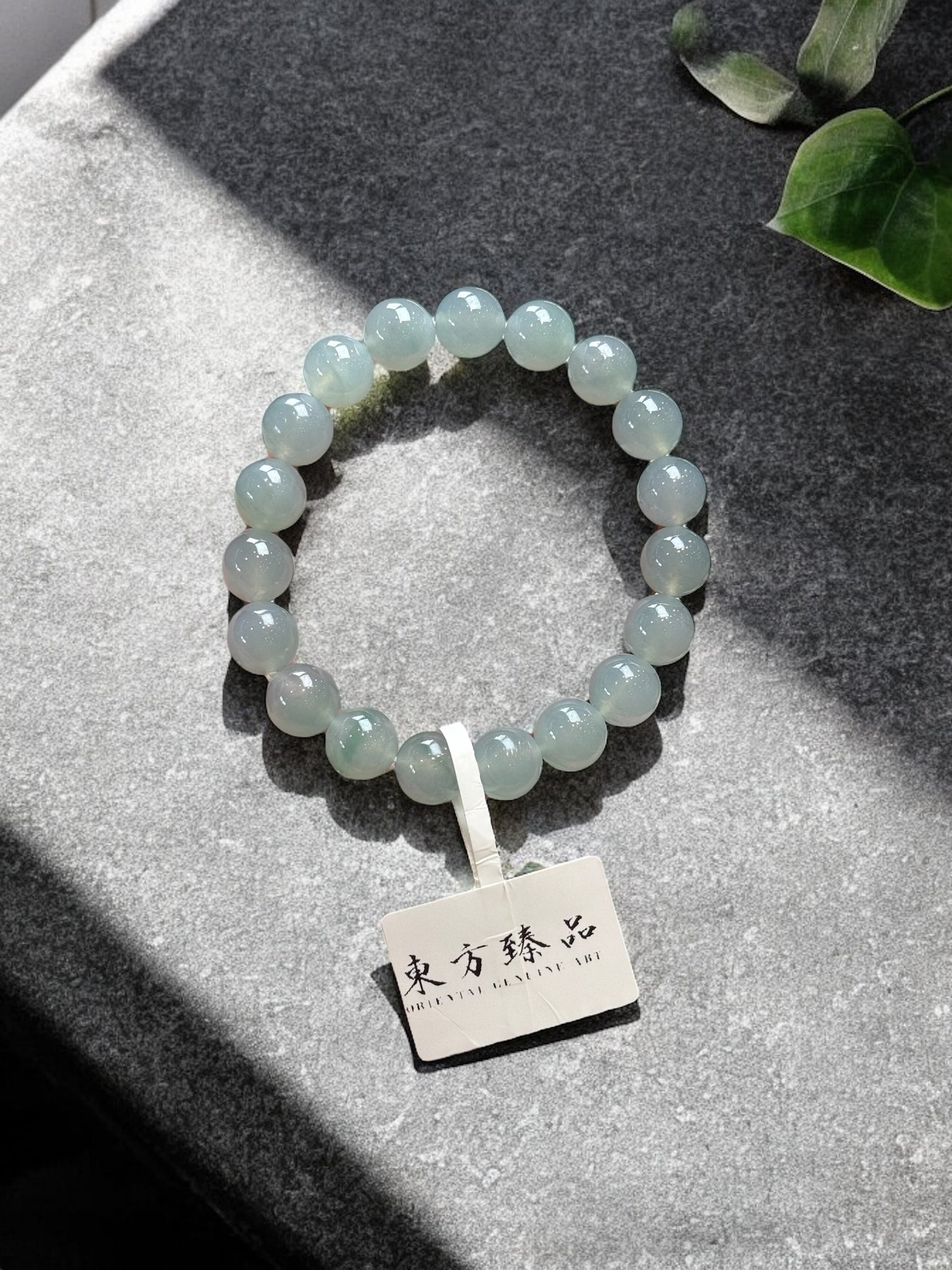天然緬甸翡翠藍綠10mm手串
