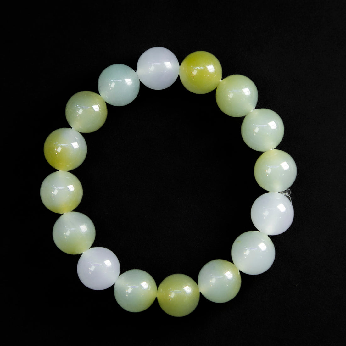 天然緬甸翡翠冰多寶大珠手串