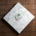 Natural Burmese Jade Icy Piao Hua Ping An Donut