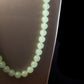 天然緬甸翡翠冰淡綠珠串