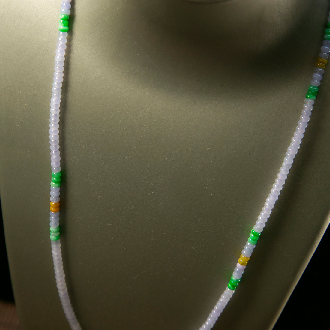 天然緬甸翡翠多寶算子珠串