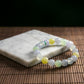 Natural Burmese Jade Multi-Color Icy Beaded Bracelet