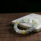 Natural Burmese Jade Multi-Color Icy Beaded Bracelet