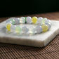 Natural Burmese Jade Multi-Color Icy Beaded Bracelet