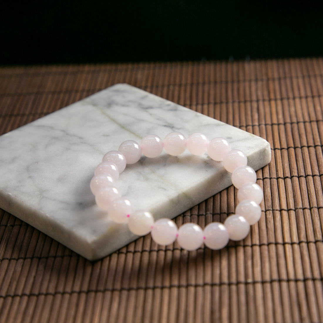 天然緬甸翡翠粉紅大珠手串