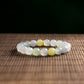 Natural Burmese Jade Multi-Color Icy Beaded Bracelet