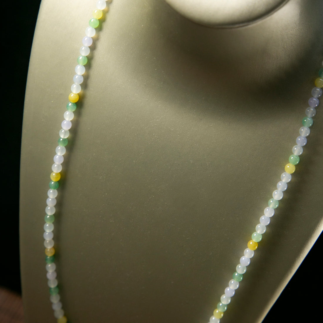 天然緬甸翡翠冰種多寶珠串