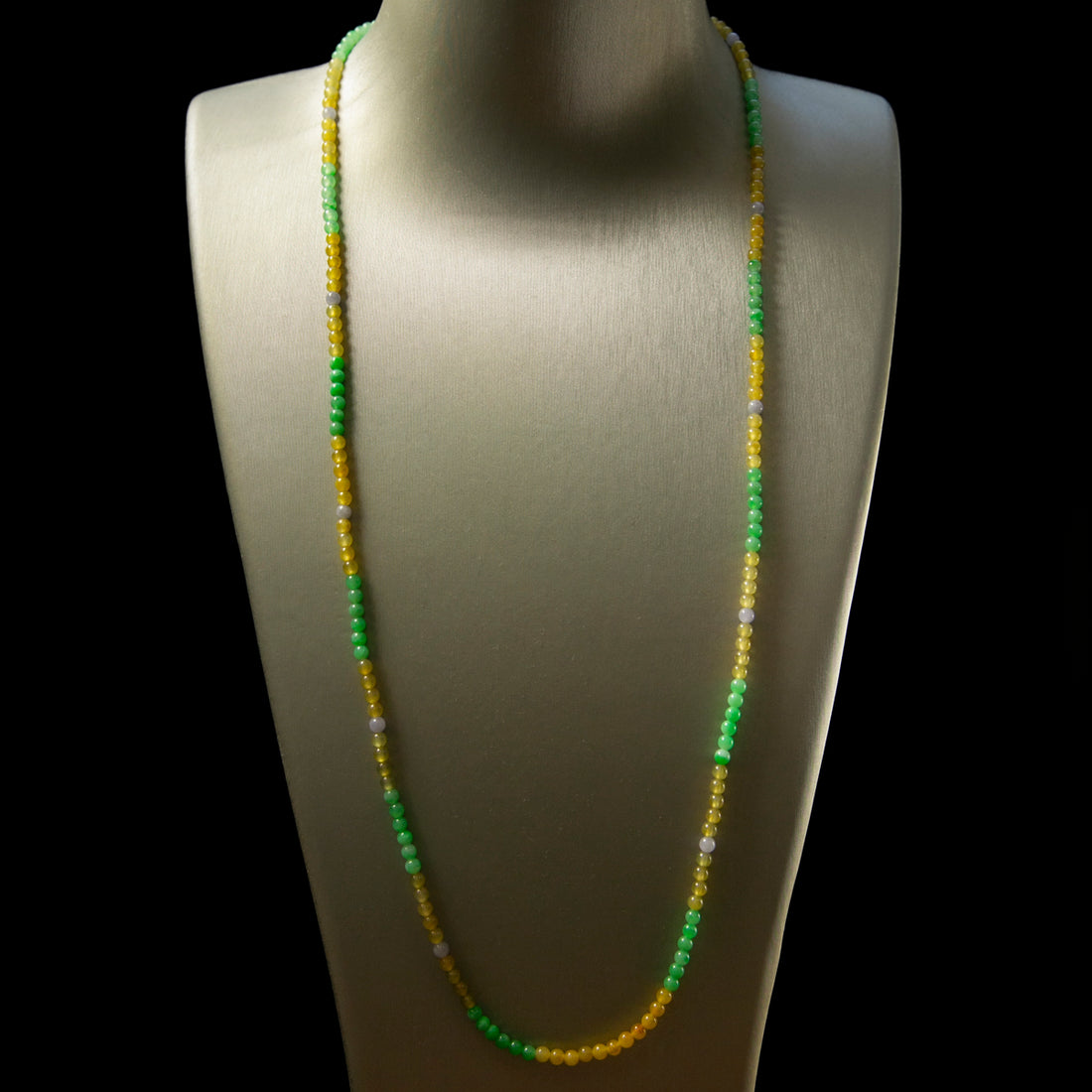 天然緬甸翡翠多寶小米珠串