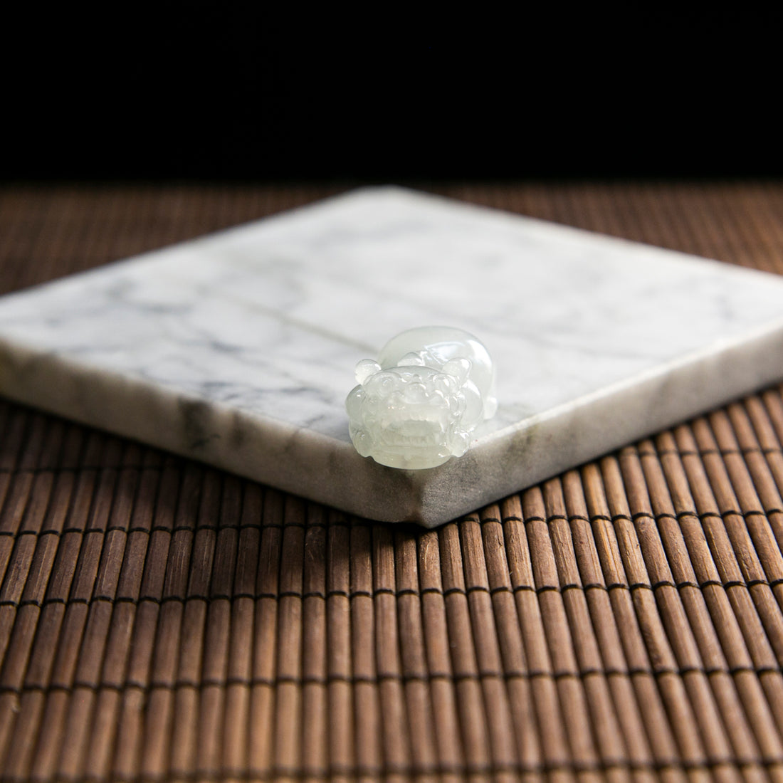 天然緬甸翡翠冰白貔貅