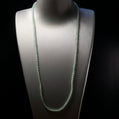 Natural Burmese Jade Icy Light Green Beaded Necklace
