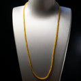 Natural Burmese Jade Icy Yellow Beaded Necklace