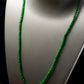 Natural Burmese Jade Bright Green Beaded Necklace