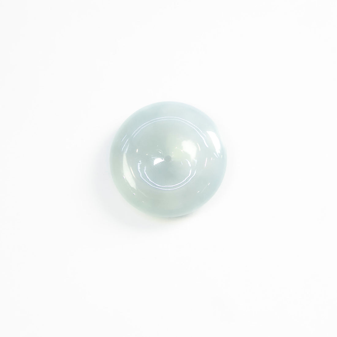 Natural Burmese Jade Lustrous Icy Blue Ping An Donut