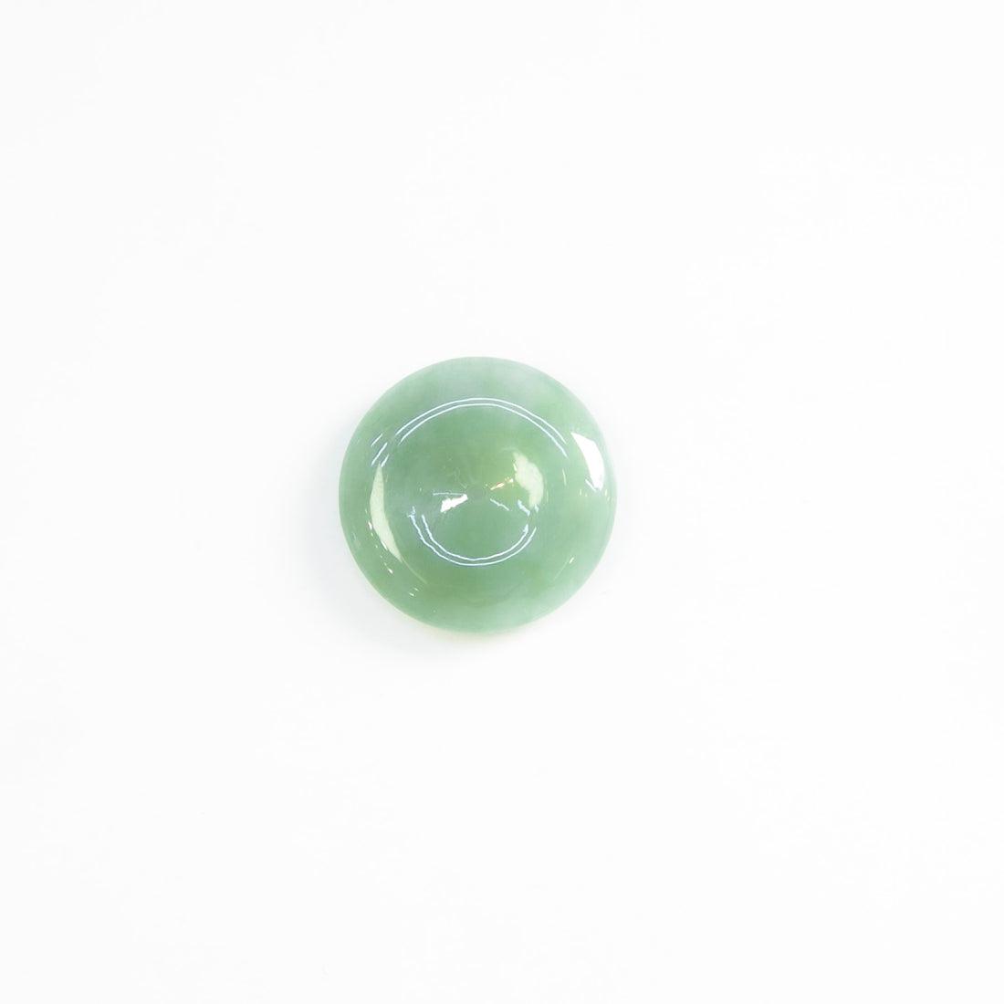 Natural Burmese Jade Icy Green Ping An Donut