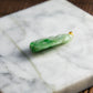 18K Gold Natural Burmese Jade Piao Hua Cabbage Pendant