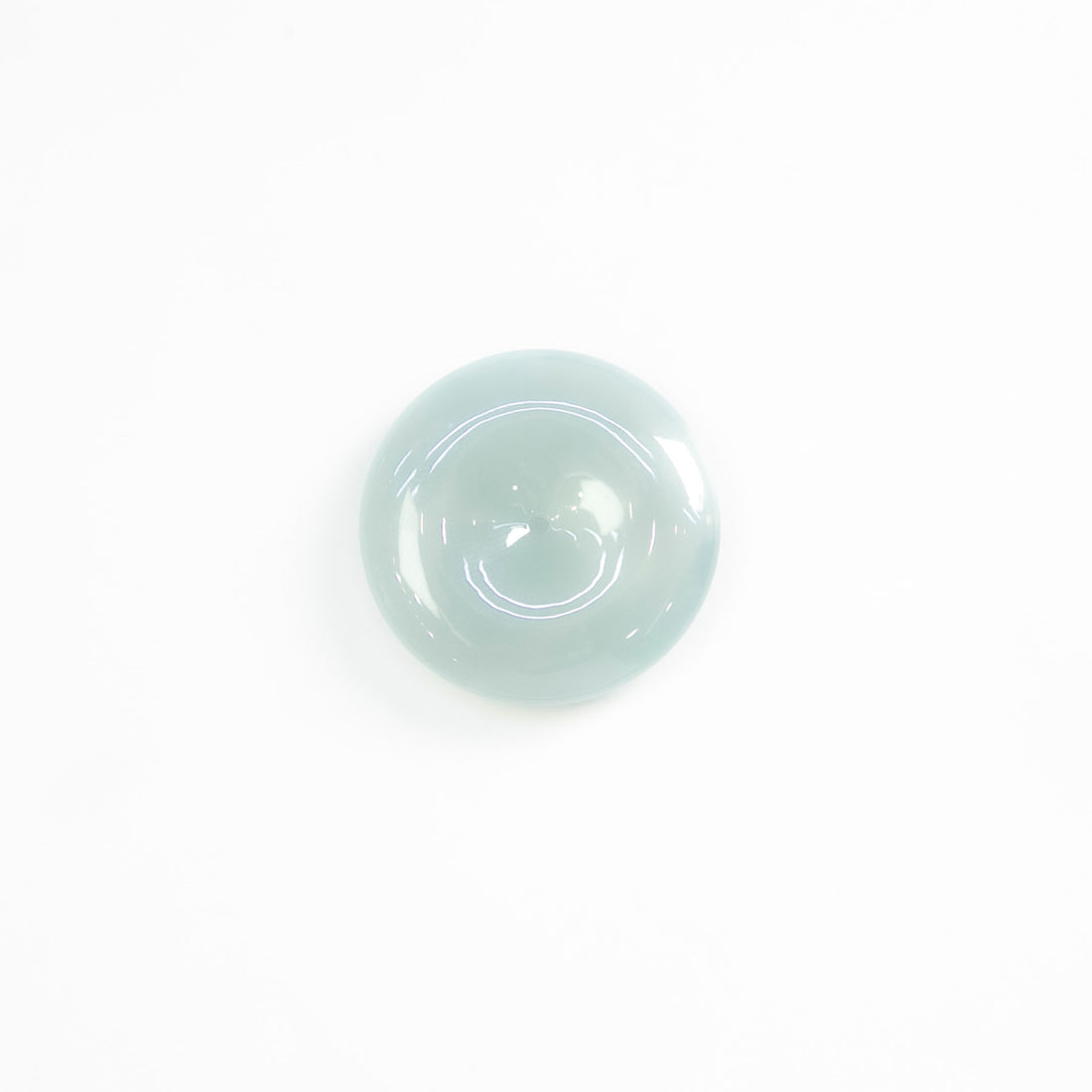 Natural Burmese Jade Icy Bluish Green Ping An Donut