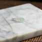 18K Gold Natural Burmese Jade Icy White Ruyi Pendant