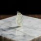 18K Gold Natural Burmese Jade Icy White Ruyi Pendant