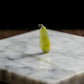 18K Gold Natural Burmese Jade Icy Yellow Bean Pendant