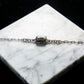 S925 Zircon Natural Burmese Jade Icy Grey Rectangle Bracelet