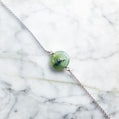S925 Zircon Natural Burmese Jade Green Piao Hua Ping An Donut Bracelet