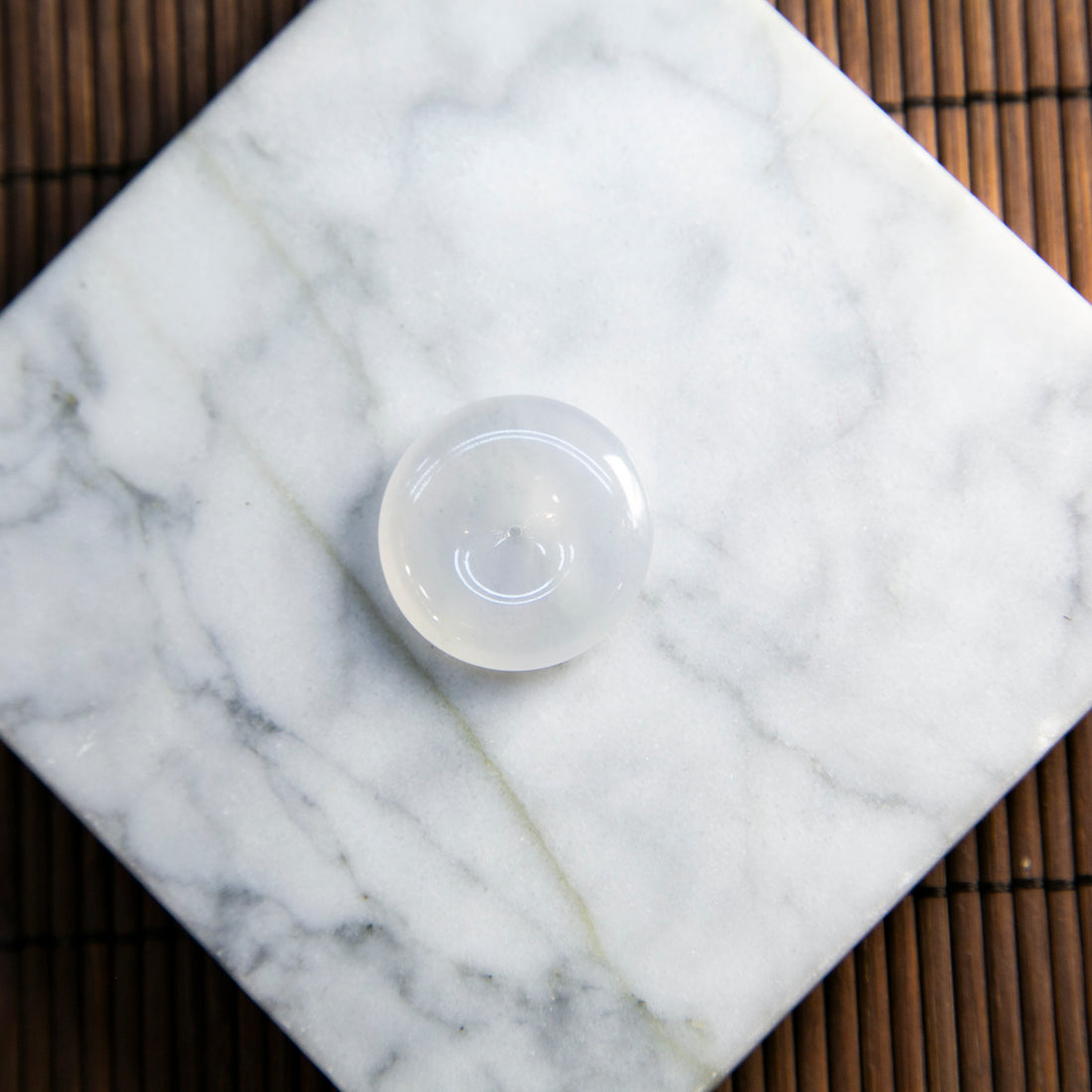 天然緬甸翡翠冰白平安扣