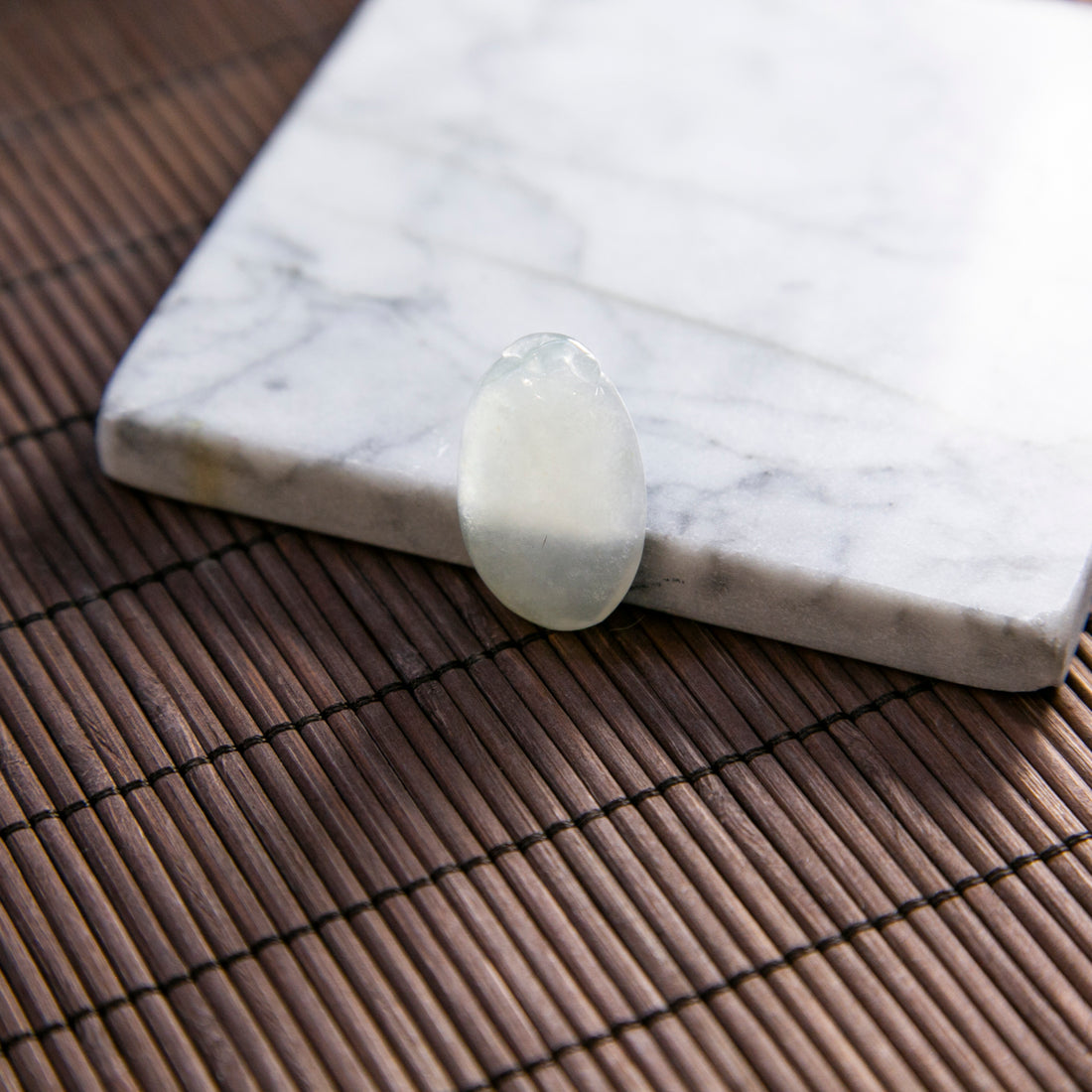 天然緬甸翡翠冰白福瓜裸石