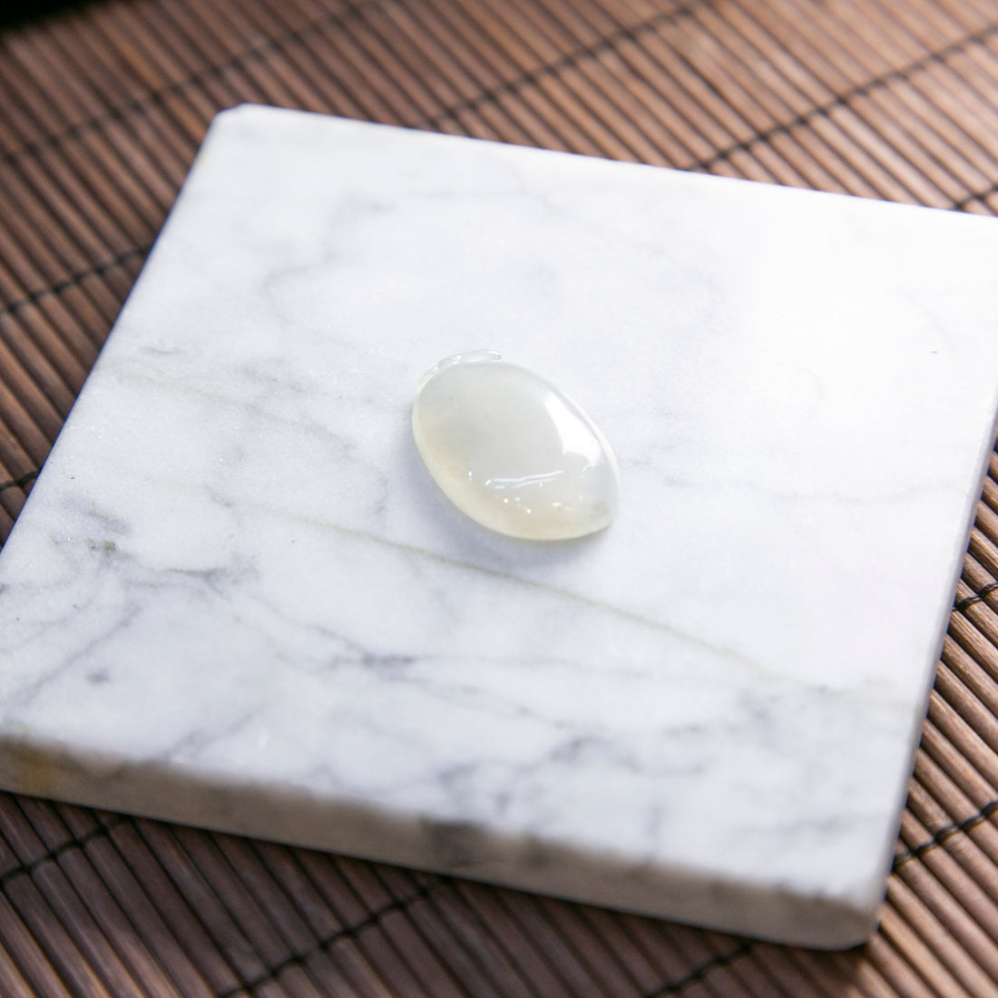 天然緬甸翡翠冰白福瓜裸石