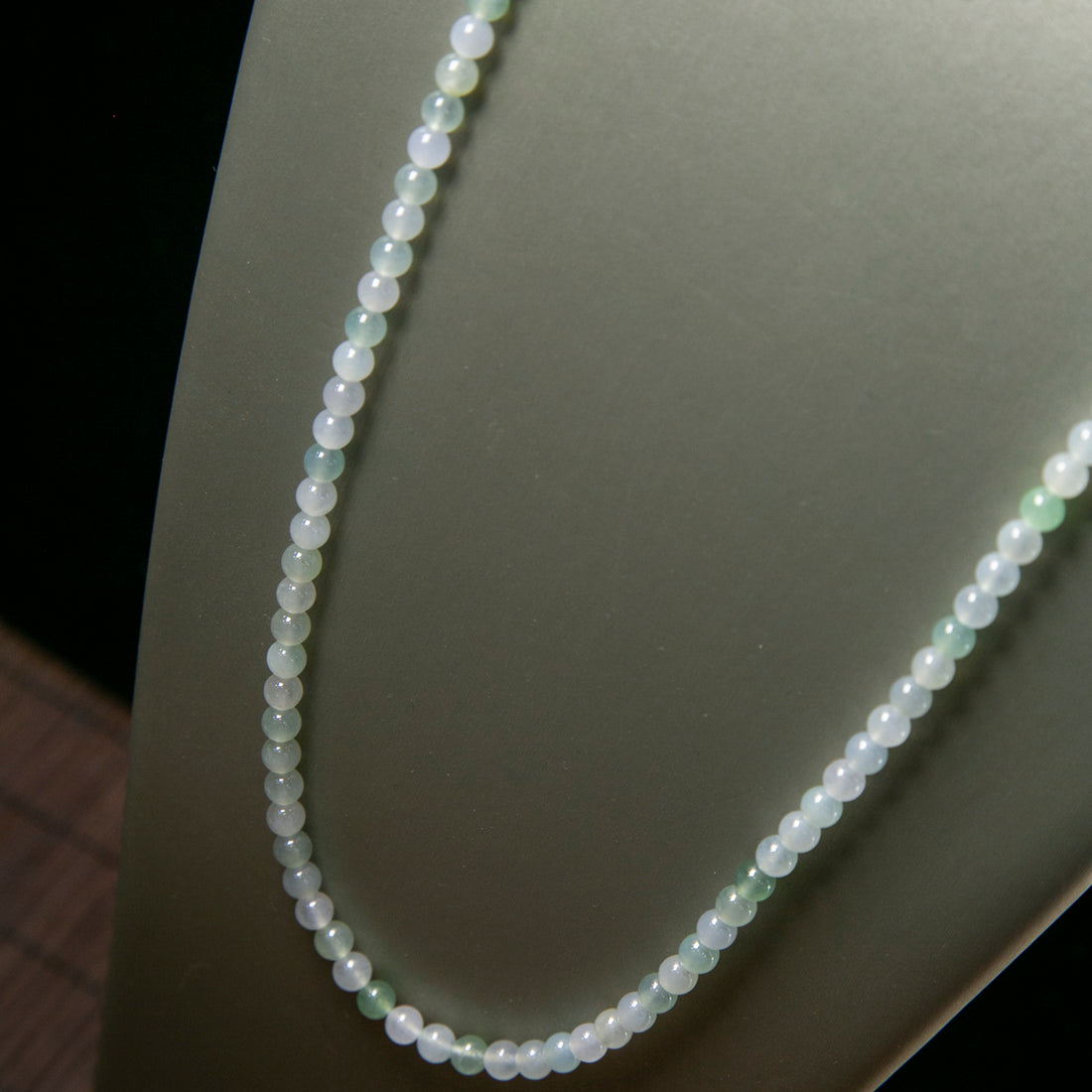 天然緬甸翡翠冰飄花珠串