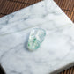 Natural Burmese Jade Icy Piao Hua Leaf Carved Jade