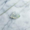 Natural Burmese Jade Icy Piao Hua Buddha Carved Jade