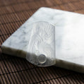 Natural Burmese Jade Icy White Dragon Carved Jade