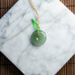 Natural Burmese Jade Green Ping An Donut