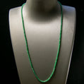 Natural Burmese Jade Green Beaded Necklace
