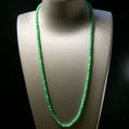 Natural Burmese Jade Green Beaded Necklace