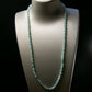 Natural Burmese Jade Green Piao Hua Barrel Bead Necklace