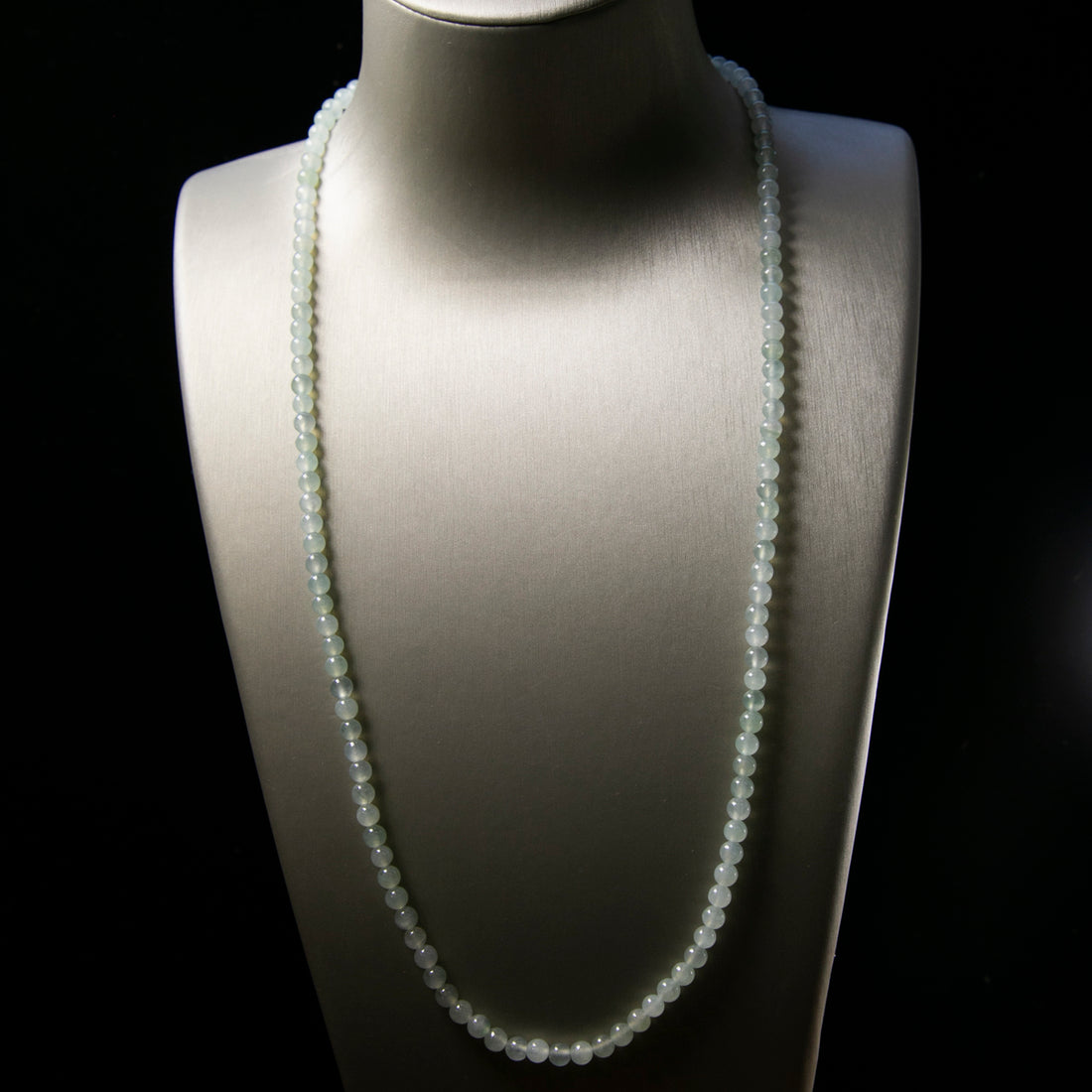 天然緬甸翡翠冰綠珠串