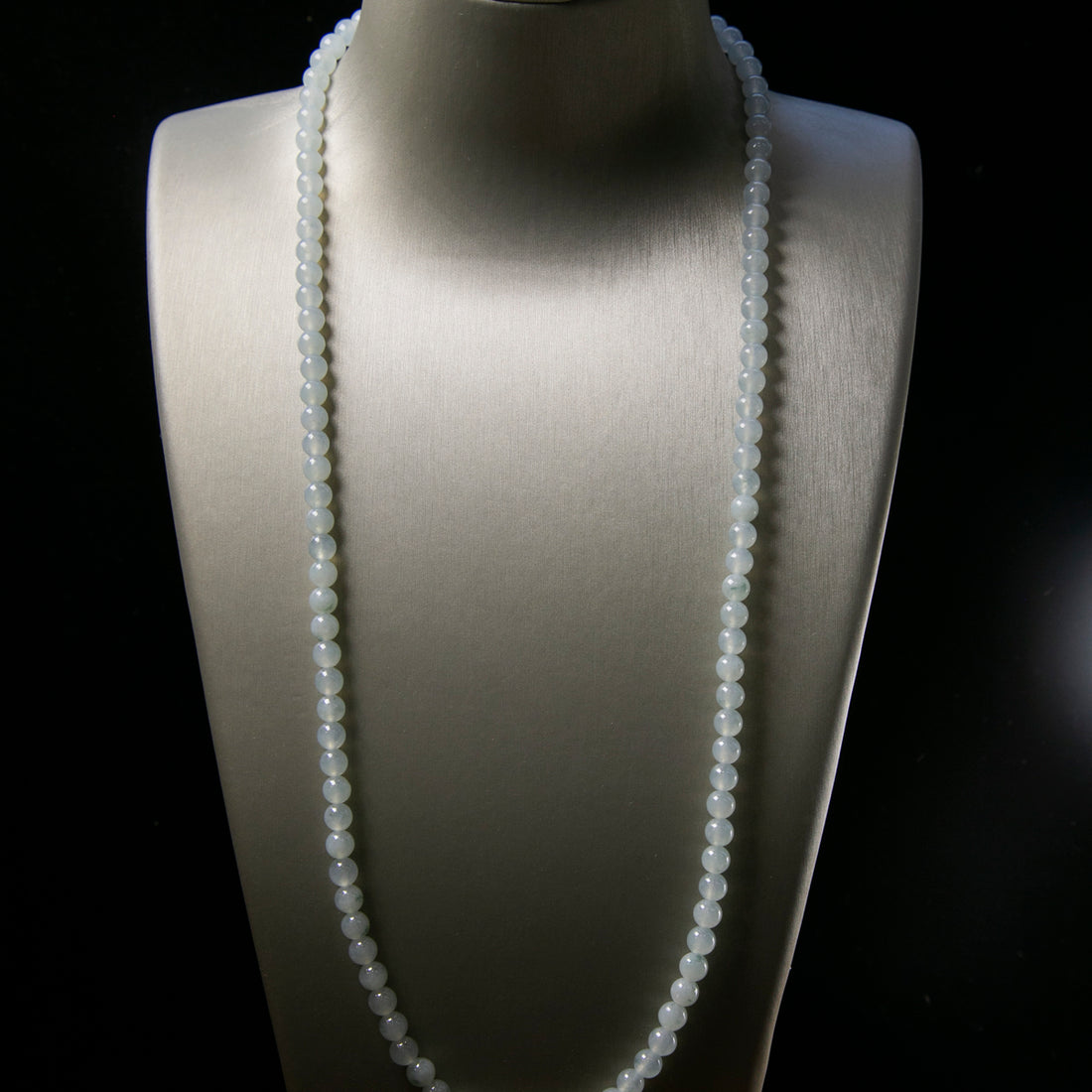 天然緬甸翡翠冰飄花珠串