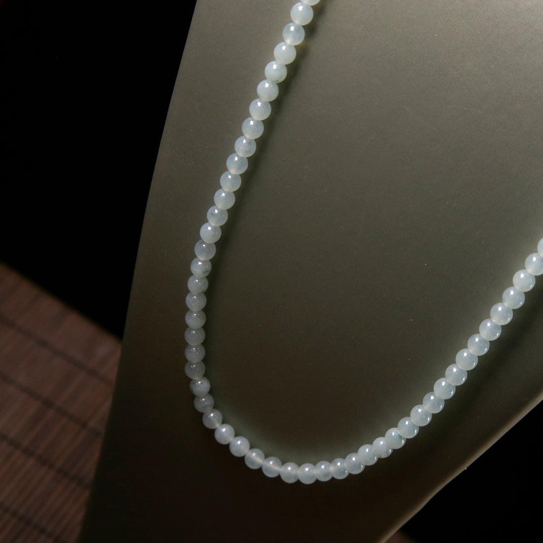 天然緬甸翡翠冰飄花珠串