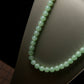 Natural Burmese Jade Green Beaded Necklace