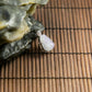 18K白金鑲鑽天然緬甸翡翠冰淡紫財神吊墜