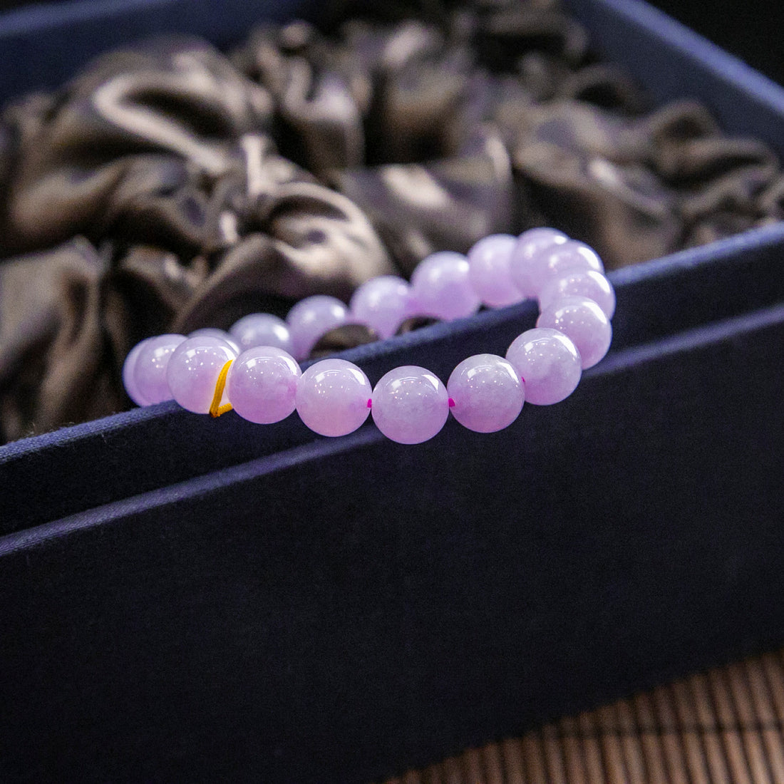 天然緬甸翡翠冰紫手珠串 (10.0mm)