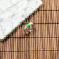 18K Platinum Diamond Natural Burmese Jade Imperial Green Cabochon Ring