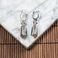 18K Platinum Diamond Natural Burmese Jade Imperial Green Earrings
