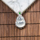 18K Platinum Diamond Natural Burmese Jade Glassy Gourd Pendant