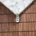 18K Platinum Diamond Natural Burmese Jade Glassy Bean Pendant