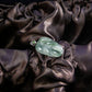 18K White Gold Natural Burmese Jadeite Icy Floral Leaf Pendant