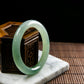 Natural Burmese Jade Icy Green Full Circle Bangle (Fits 50-52mm)