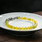 天然緬甸翡翠冰桂花黃翡手珠串 (6.1mm)