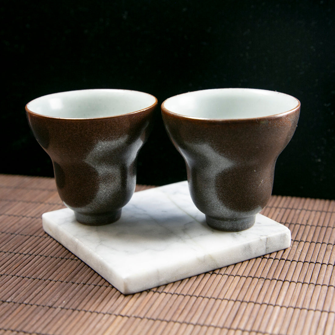 手工燒製陶瓷茶杯 一套兩件